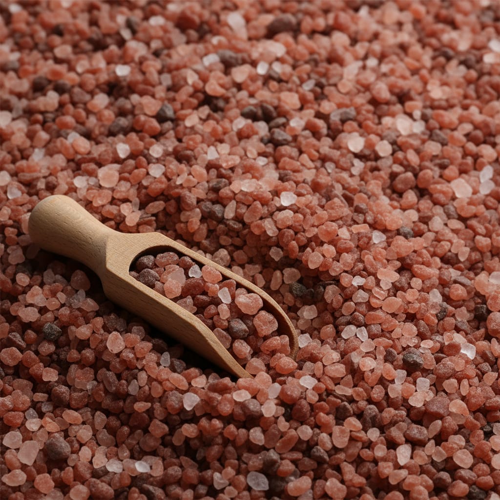 Discover the journey of Dark Pink Himalayan Salt, from raw crude blocks to premium export-quality crystals rich in minerals and purity.
