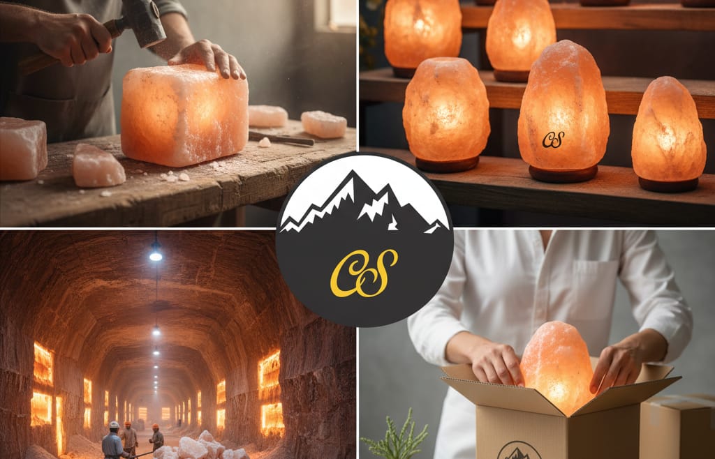 Natural Himalayan Salt Lamp Manufacturing